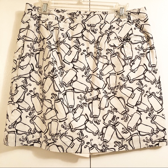 Liz Claiborne Golf Skort with Golf Clubs Print - Picture 2 of 7